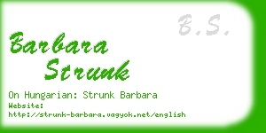 barbara strunk business card